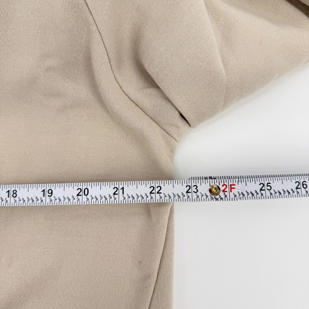 Under Armour Mems Size Large Tan Hoodie Fleece Hooded Sweatshirt Kangaroo Pocket - Picture 10 of 12